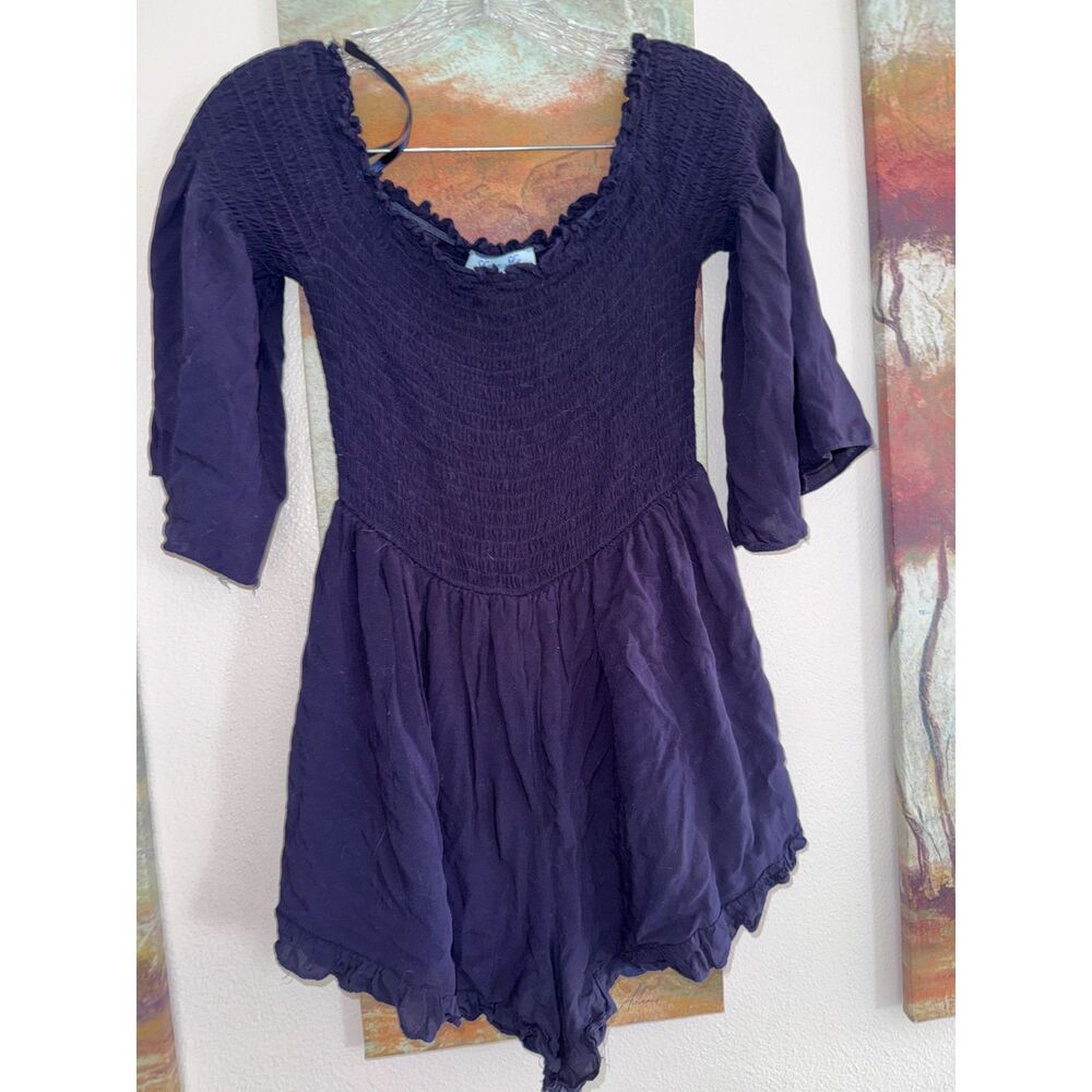Navy Blue Romper